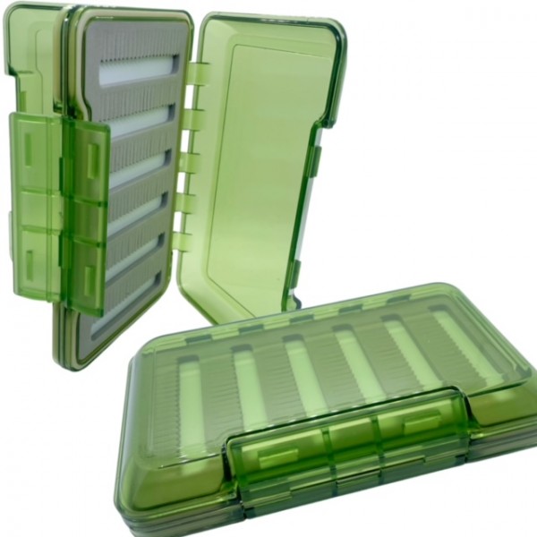 Fliegenbox Clear Green Foam Fliegendose