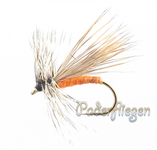 Dry Hackle Elk Orange