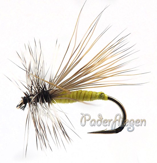 Dry Hackle Elk yellow