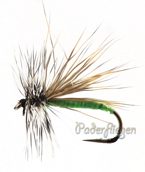 Dry Hackle Elk green