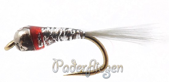 Perdigon Tungsten Silver Red Spot Nymphe