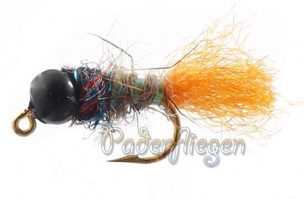 Tungsten Jig Black Head Orange Tag