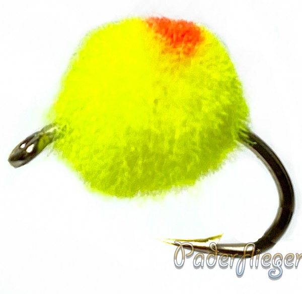 Glow Bug chartreuse flame dot